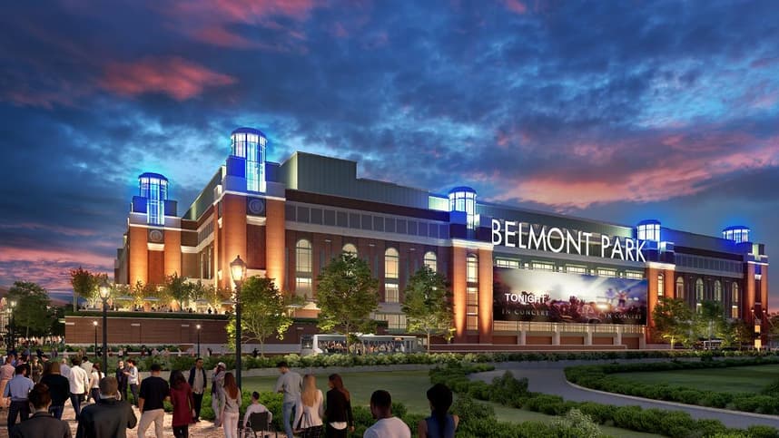 3d rendered image of belmont park