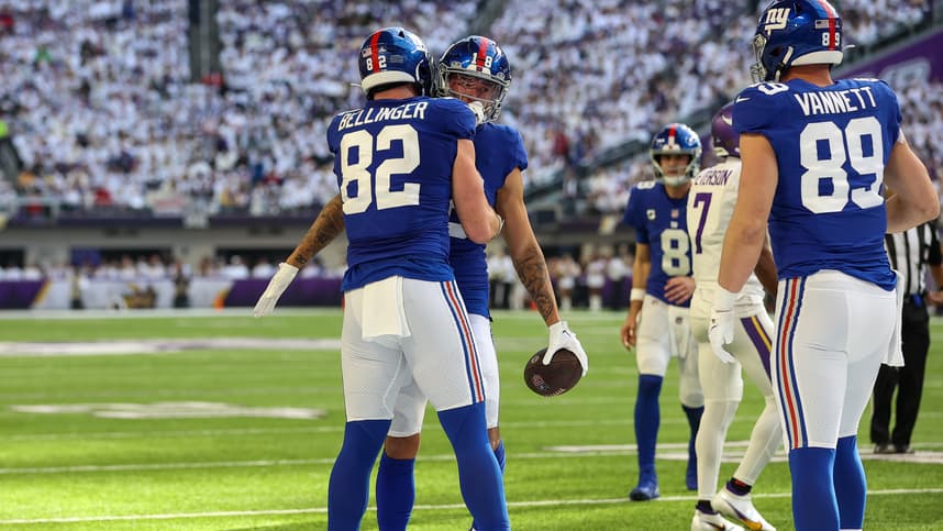 new york giants, daniel bellinger, isaiah hodgins