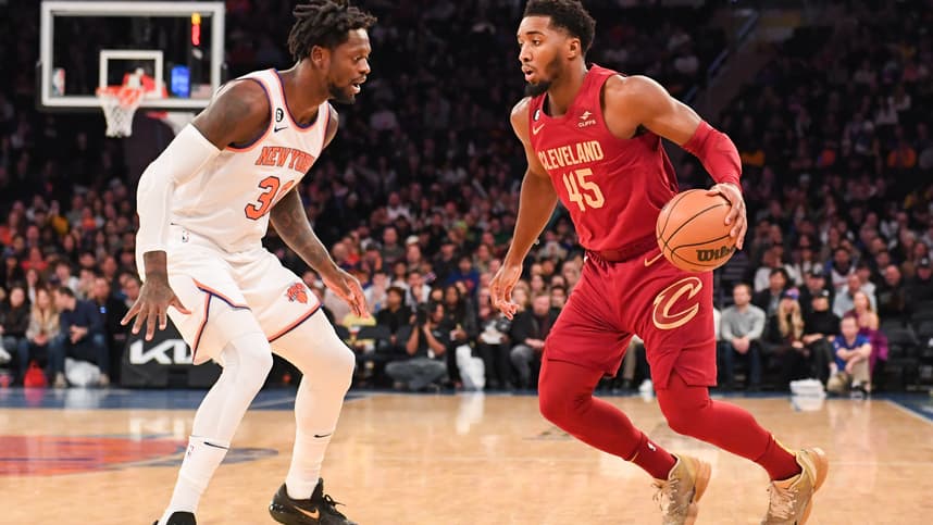 Julius Randle, Donovan Mitchell, New York Knicks