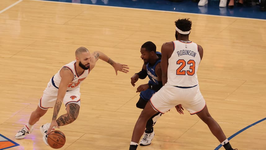 Evan Fournier, Mitchell Robinson, New York Knicks