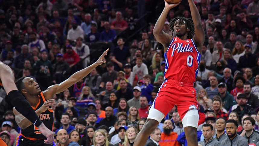 Tyrese Maxey, Immanuel Quickley, New York Knicks