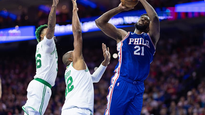 NBA: Playoffs-Boston Celtics at Philadelphia 76ers, joel embiid, knicks