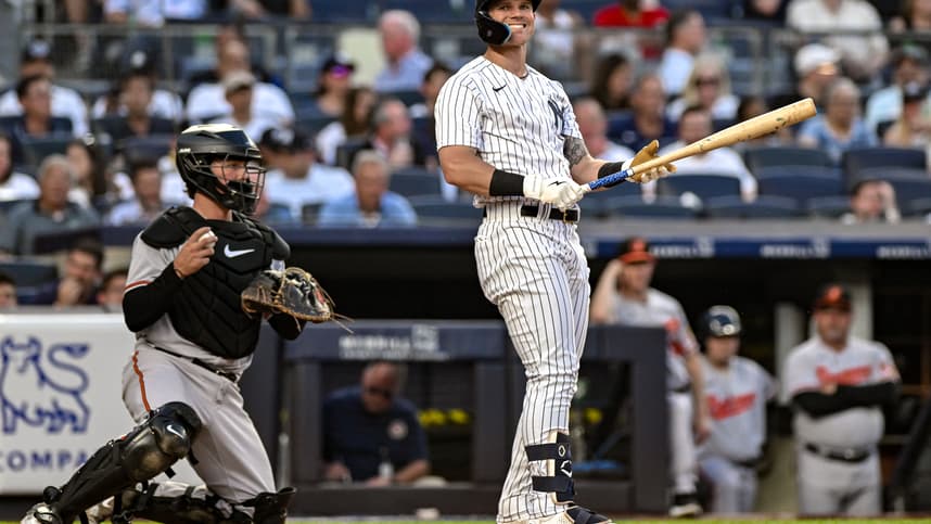 MLB: Baltimore Orioles at New York Yankees, jake bauers