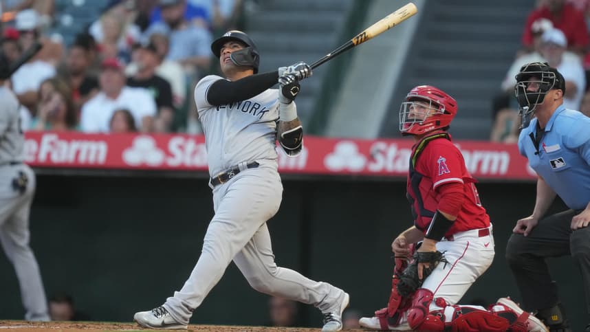 MLB: New York Yankees at Los Angeles Angels, gleyber torres