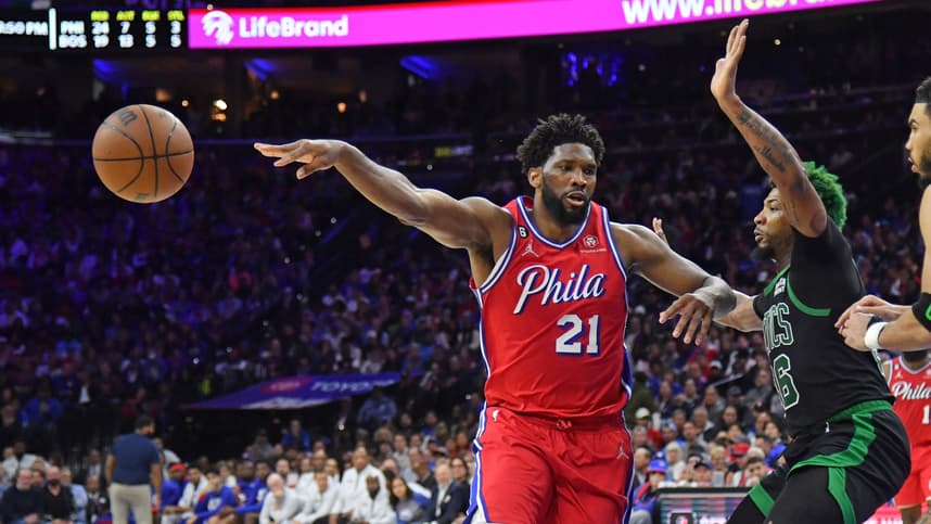 NBA: Playoffs-Boston Celtics at Philadelphia 76ers, knicks, joel embiid