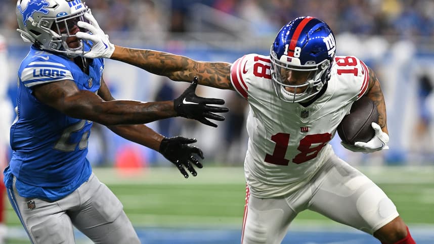 nfl: preseason-new york giants at detroit lions, isaiah hodgins