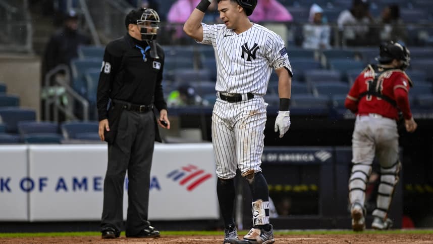 mlb: arizona diamondbacks at new york yankees, anthony volpe