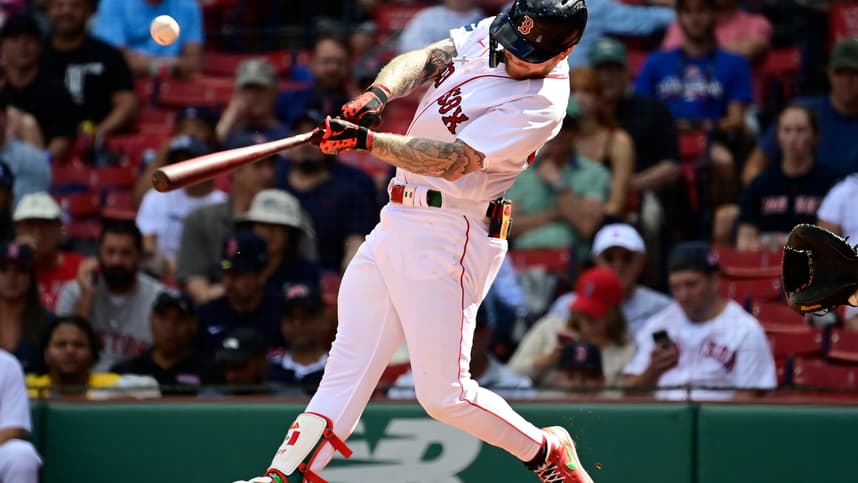 mlb: game one-new york yankees at boston red sox, alex verdugo
