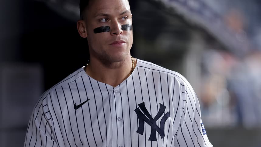 mlb: toronto blue jays at new york yankees, aaron judge