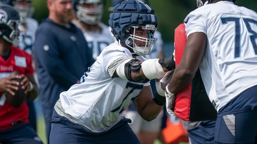 nfl: tennessee titans training camp, jamarco jones, new york giants