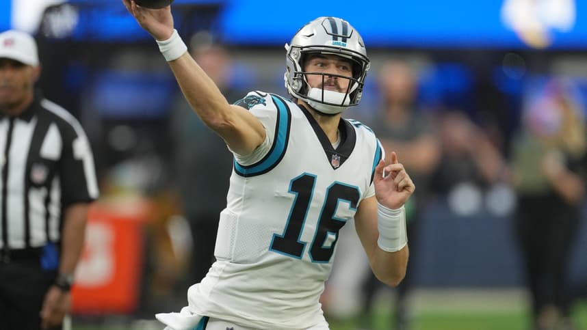 nfl: carolina panthers at los angeles rams, jacob eason, new york giants