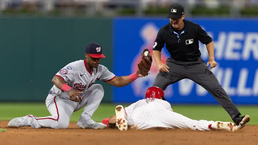 mlb: game two-washington nationals at philadelphia phillies, jeter downs, yankees
