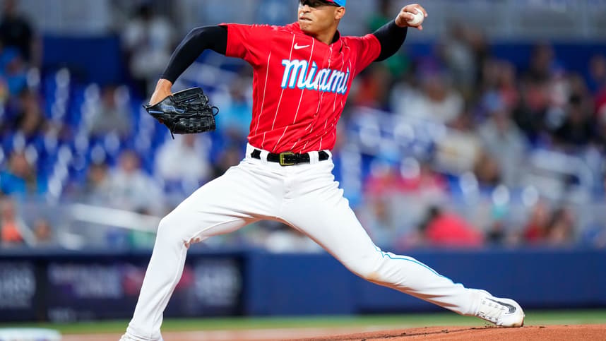 mlb: milwaukee brewers at miami marlins, yankees, jesus luzardo
