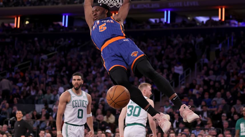 nba: boston celtics at new york knicks, precious achiuwa