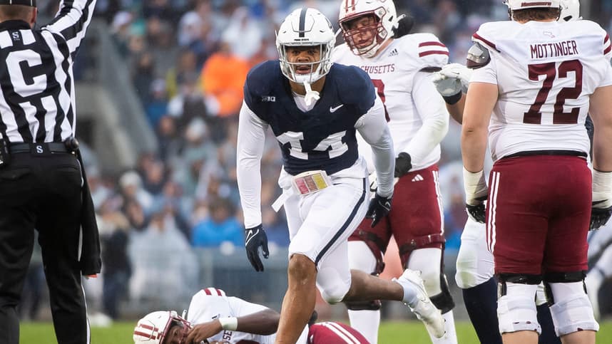 Penn State defensive end Chop Robinson (44) (New York Giants prospect)