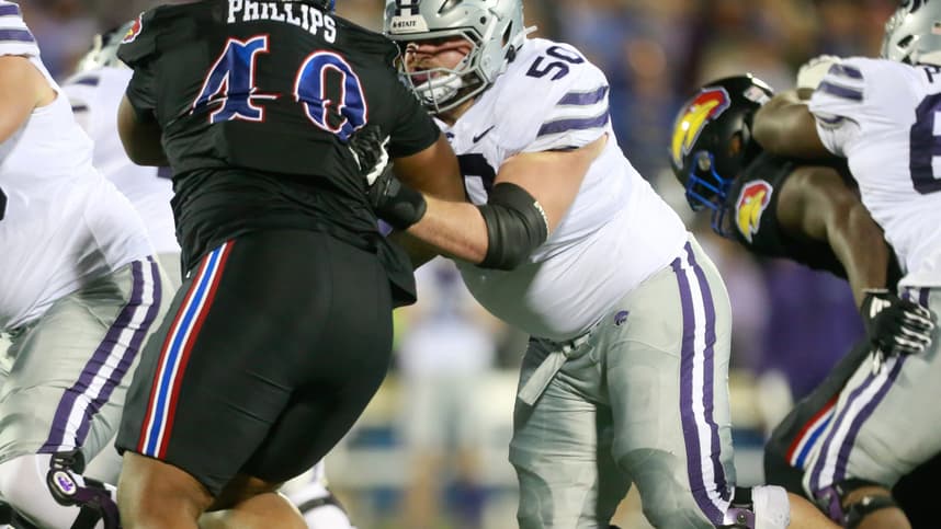 Kansas State senior offensive lineman cooper Beebe (New York Giants prospect)