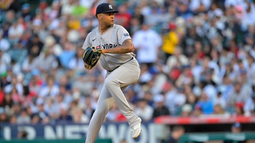 MLB: New York Yankees at Los Angeles Angels, luis gil
