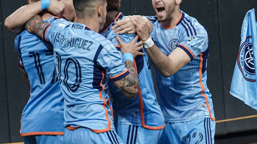 New York City FC wins the first Hudson River Derby in Queens | Credit: Anthony Surrusco