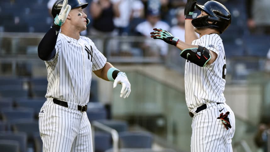 MLB: Game Two-Texas Rangers at New York Yankees, giancarlo stanton