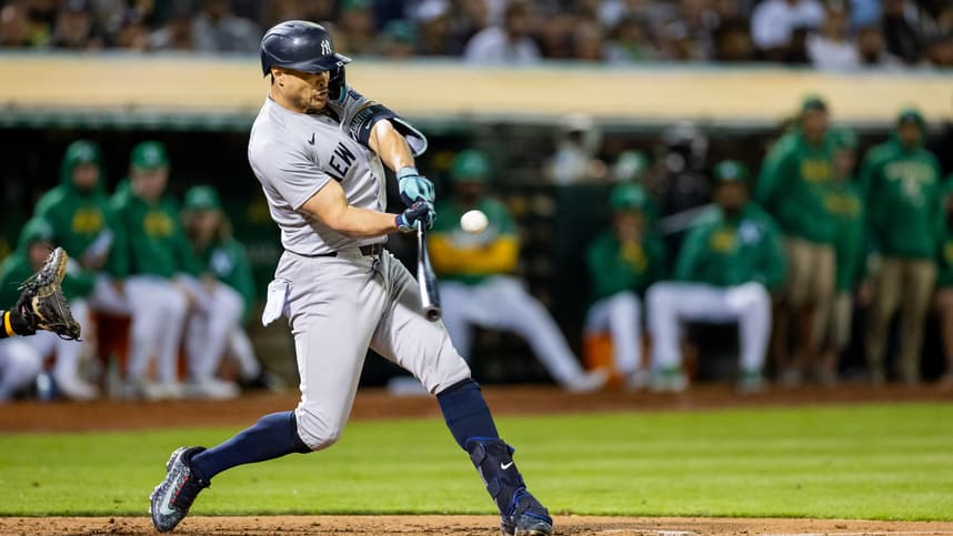 MLB: New York Yankees at Oakland Athletics, giancarlo stanton