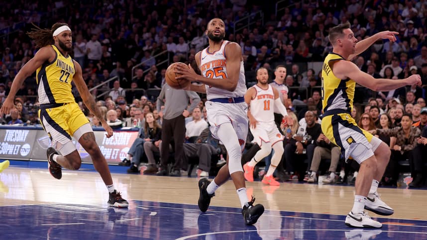NBA: Indiana Pacers at New York Knicks, mikal bridges