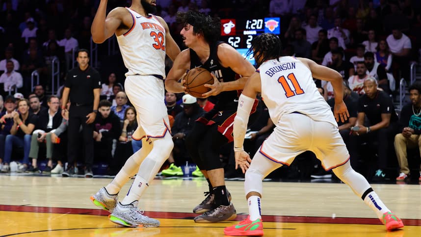 NBA: New York Knicks at Miami Heat, karl-anthony towns