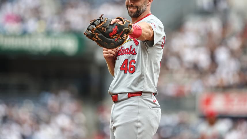 Sep 1, 2024; Bronx, New York, USA;  St. Louis Cardinals first baseman Paul Goldschmidt (46) at Yankee Stadium. Mandatory Credit: Wendell Cruz-Imagn Images