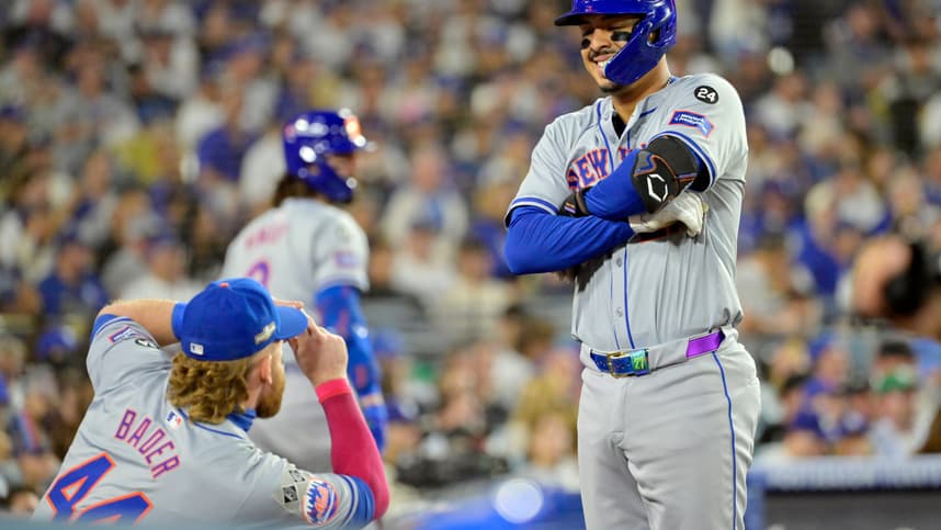 MLB: NLCS-New York Mets at Los Angeles Dodgers, mark vientos