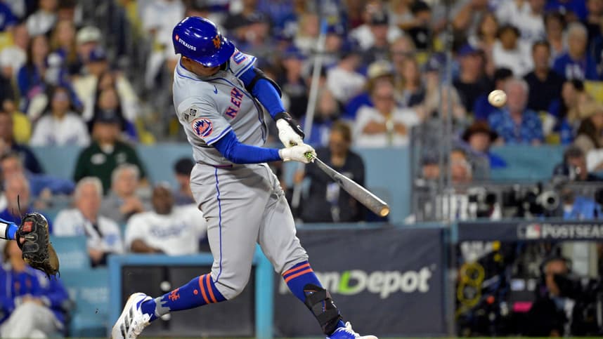 MLB: NLCS-New York Mets at Los Angeles Dodgers, mark vientos