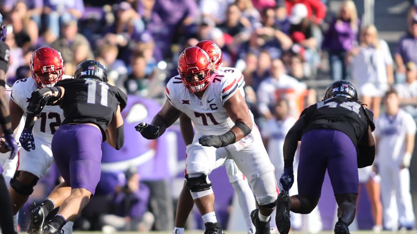 NCAA Football: Arizona at Texas Christian,  Jonah Savaiinaea, new york giants