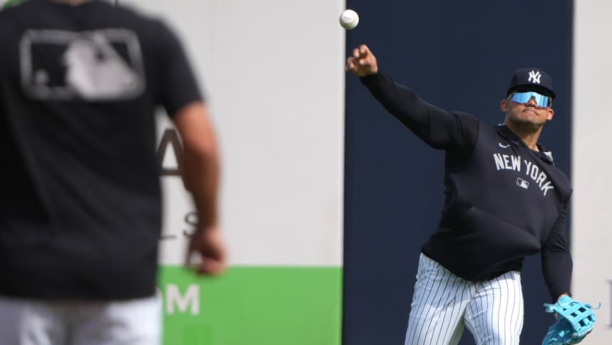 MLB: New York Yankees-Workouts, jasson dominguez