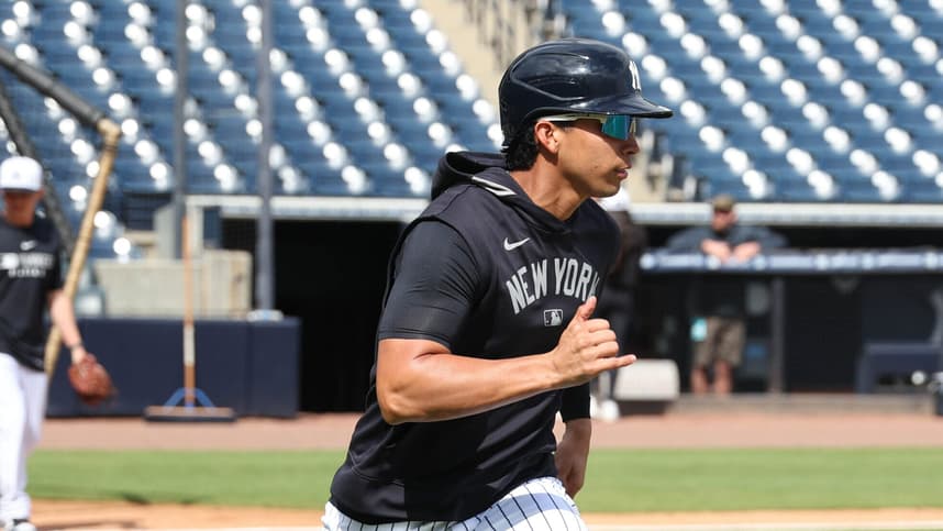 MLB: New York Yankees-Workouts, oswaldo cabrera