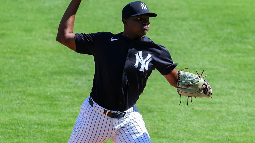 MLB: New York Yankees-Workouts, yerry de los santos