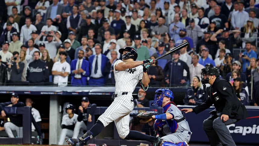 MLB: World Series-Los Angeles Dodgers at New York Yankees, giancarlo stanton