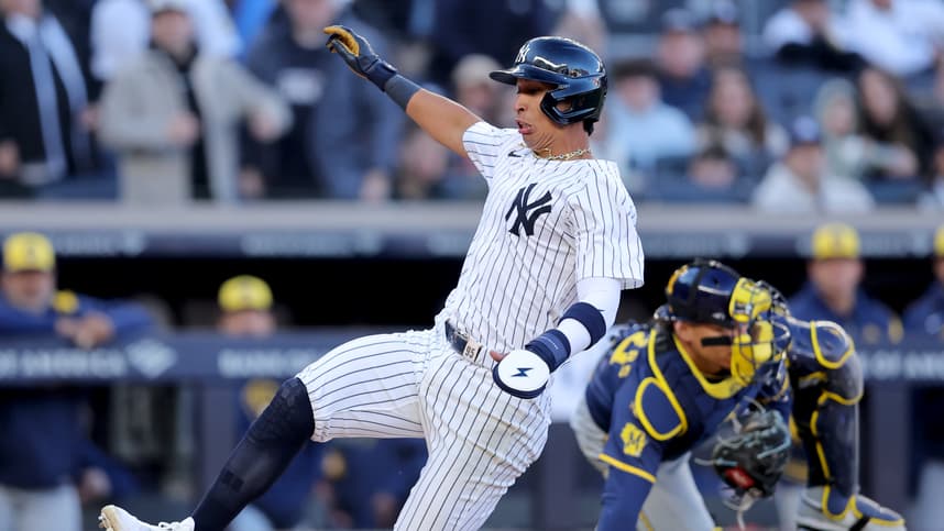 MLB: Milwaukee Brewers at New York Yankees, oswaldo cabrera