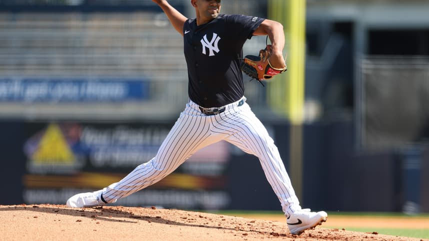 MLB: New York Yankees-Workouts, Yoendrys Gomez