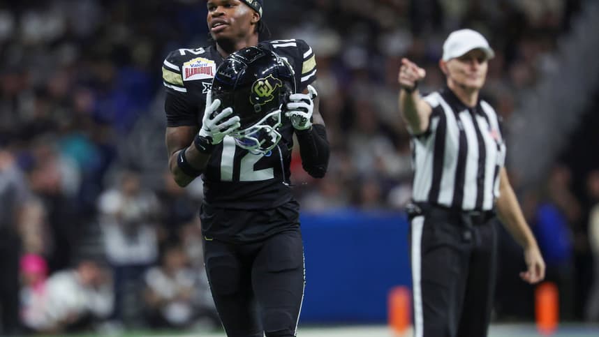 NCAA Football: Alamo Bowl-Brigham Young at Colorado, giants, travis hunter