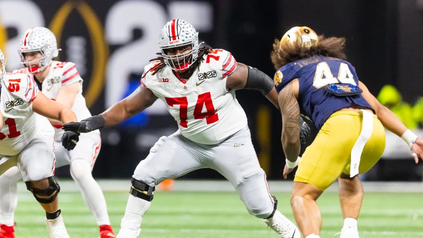NCAA Football: CFP National Championship-Ohio State at Notre Dame, donovan jackson, new york giants