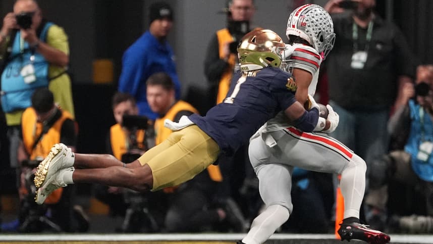NCAA Football: CFP National Championship-Ohio State at Notre Dame, jordan clark, new york jets
