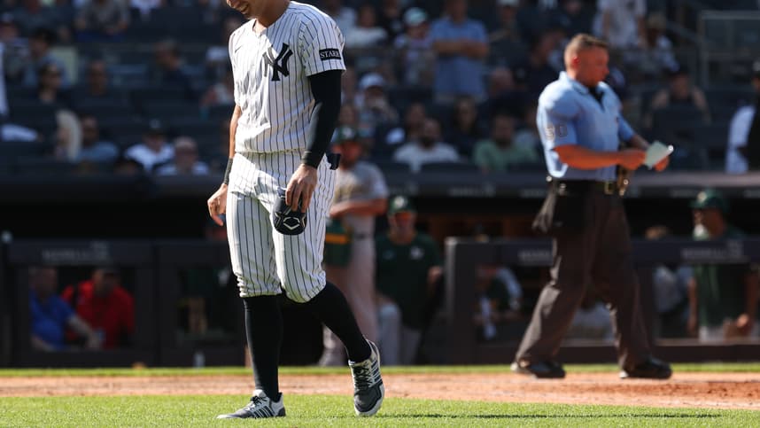 MLB: Athletics at New York Yankees, anthony volpe