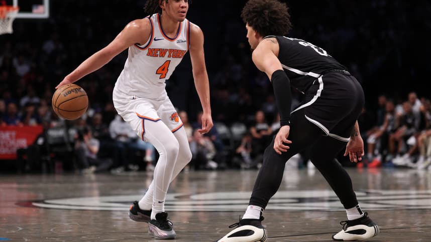 NBA: New York Knicks at Brooklyn Nets, pacome dadiet