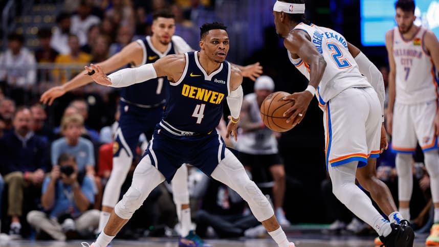 NBA: Playoffs-Oklahoma City Thunder at Denver Nuggets, knicks, russell westbrook
