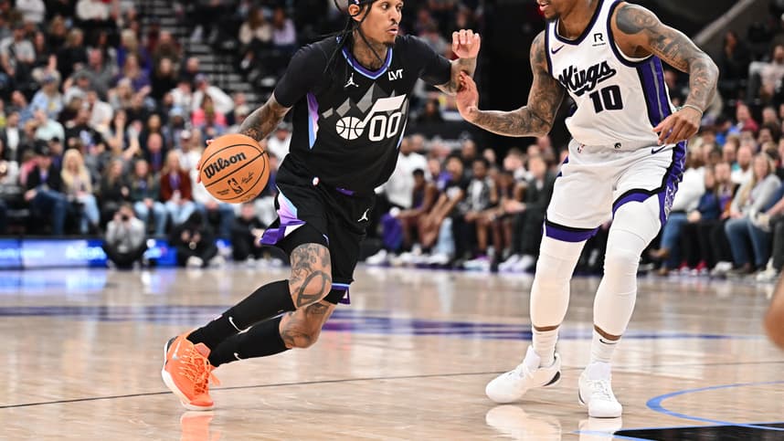 NBA: Sacramento Kings at Utah Jazz, jordan clarkson, knicks