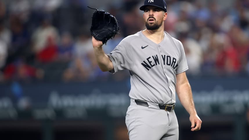 Carlos Rodon on the mound for the Yankees