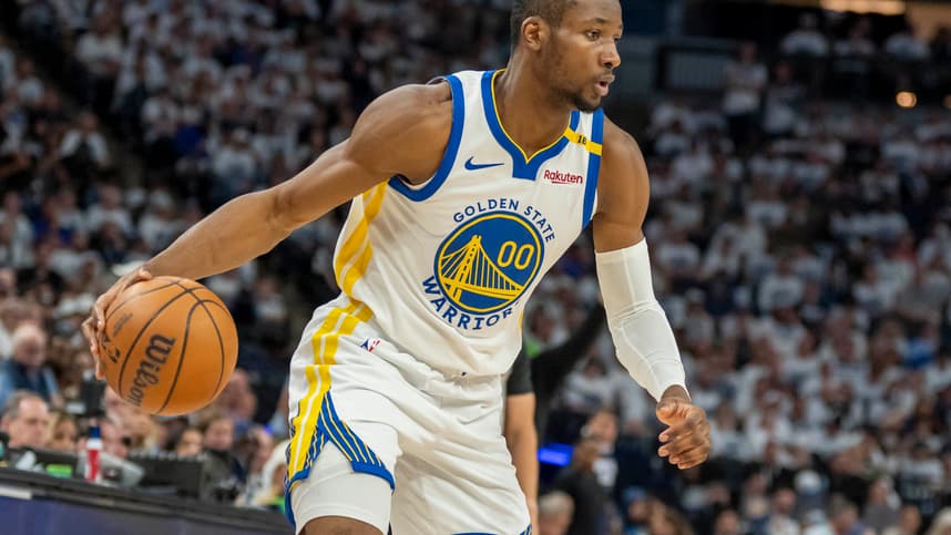 Jonathan Kuminga, NBA: Playoffs-Golden State Warriors at Minnesota Timberwolves