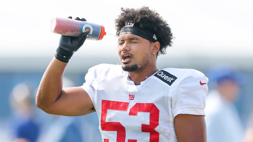 Darius Muasau, NFL: New York Giants Training Camp