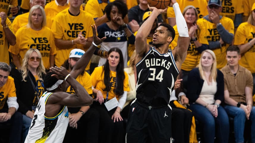 NBA: Playoffs-Milwaukee Bucks at Indiana Pacers, Giannis Antetokounmpo, knicks