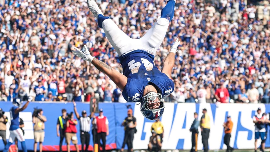 Cam Skattebo, NFL: Los Angeles Chargers at New York Giants