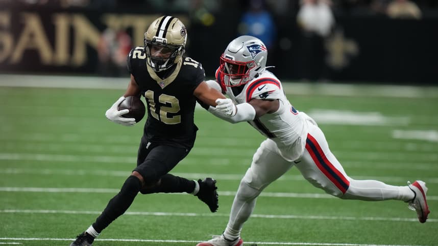 NFL: New England Patriots at New Orleans Saints, chris olave, new york giants
