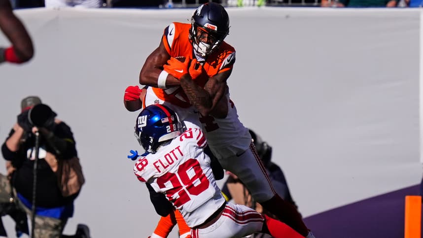 Cordale Flott, NFL: New York Giants at Denver Broncos